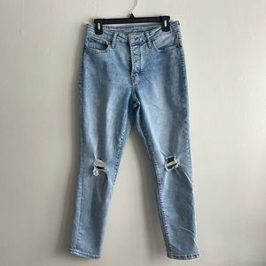 High-Waisted OG Straight Ankle Jeans for Women